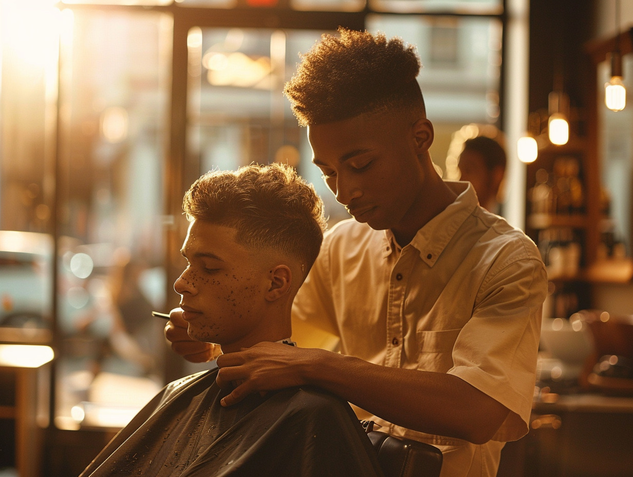 coupe de cheveux dégradée homme